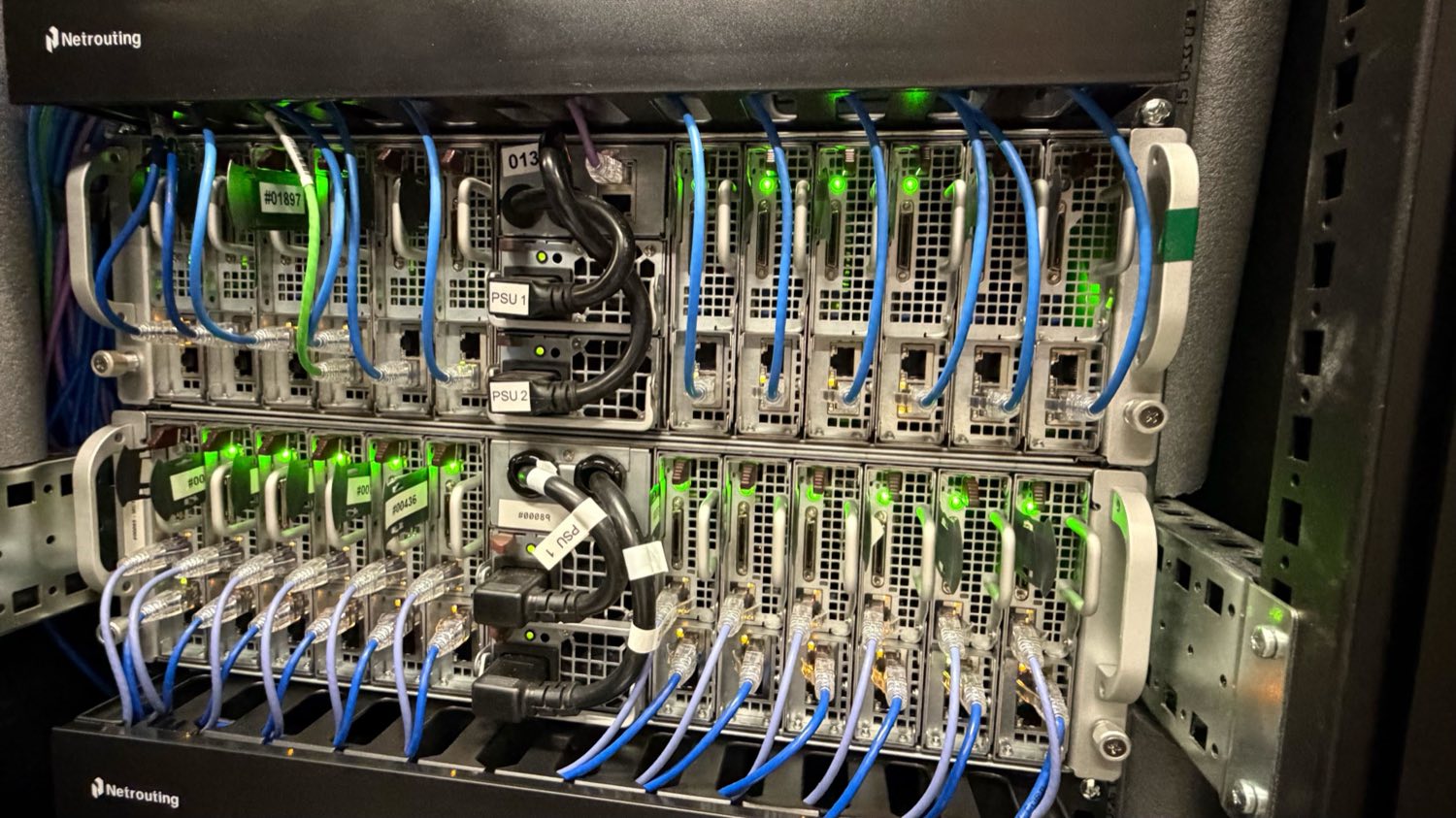 Netrouting bare metal servers in a Data Facilities rack